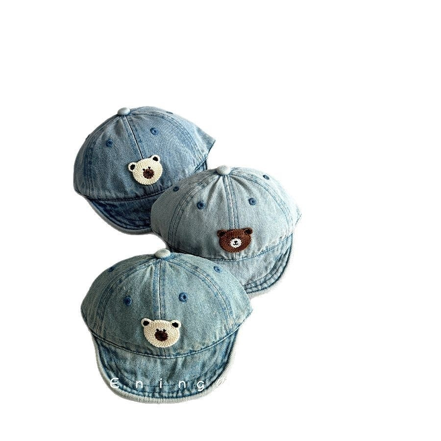 Small-month Baby Peaked Cap Spring And Autumn Denim Sunshade