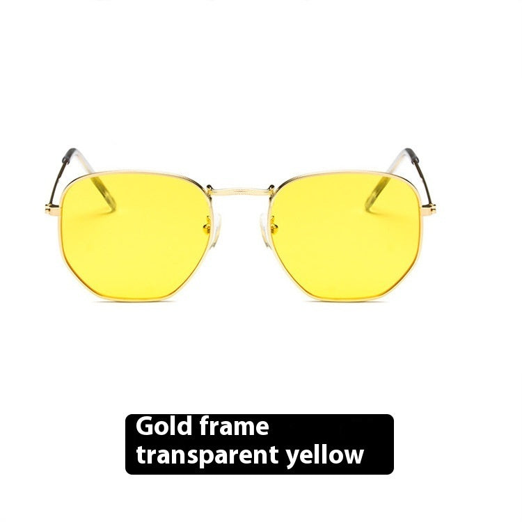 Sechseckige Sonnenbrille für Damen 