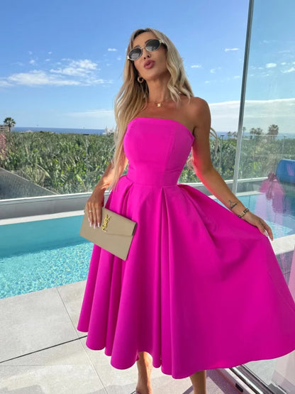 Women's Elegant Retro Dopamine Dress