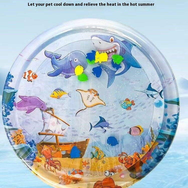 Summer Cooling Pet Water Bed Cushion Ice Pad Dog Sleeping Square Mat For Puppy Dogs Cats Pet Kennel Cool Cold - X2-Shopping
