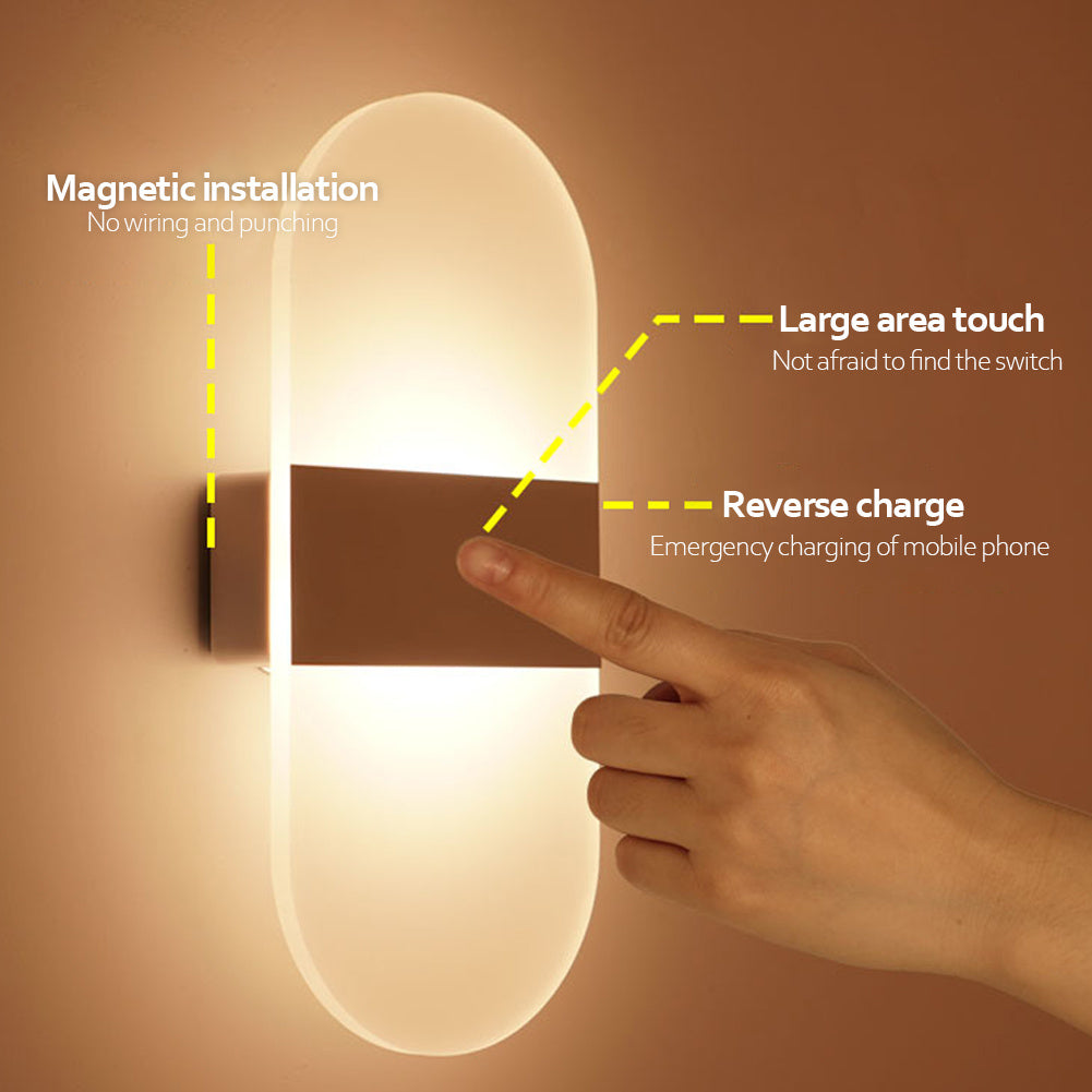 Wandleuchte mit USB-Ladefunktion für den Innenbereich