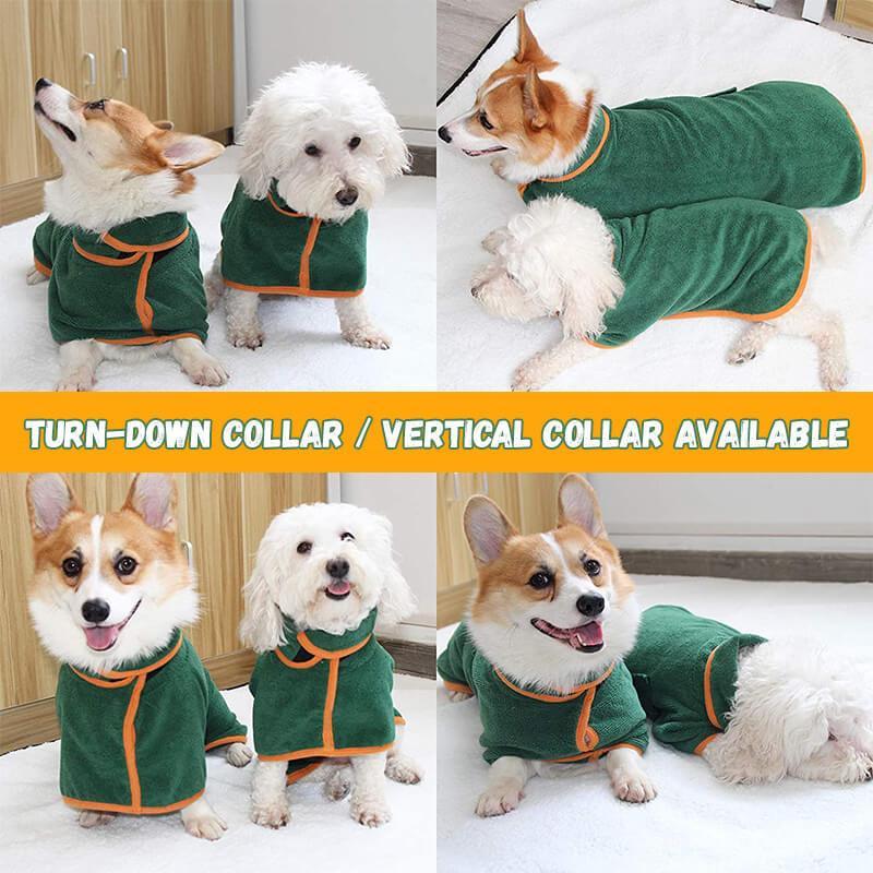 Absorbent Pet Bathrobe With Waist-wrapped Microfiber - X2-Shopping