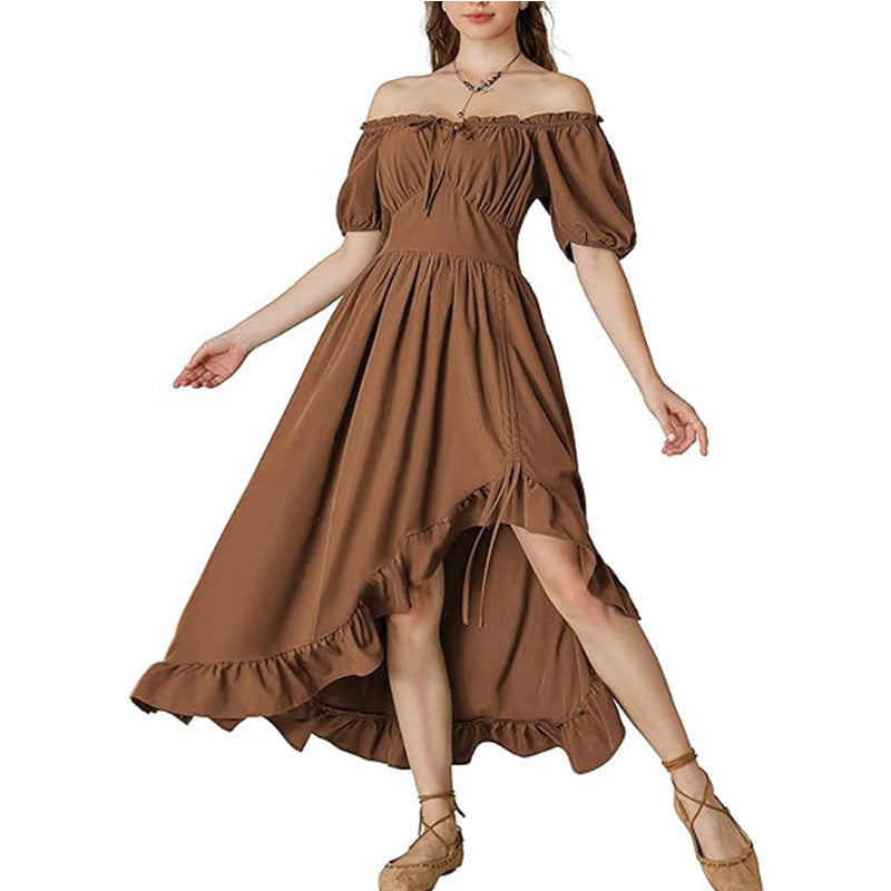 Retro Irregular Women's Stage Dress - X2-Shopping