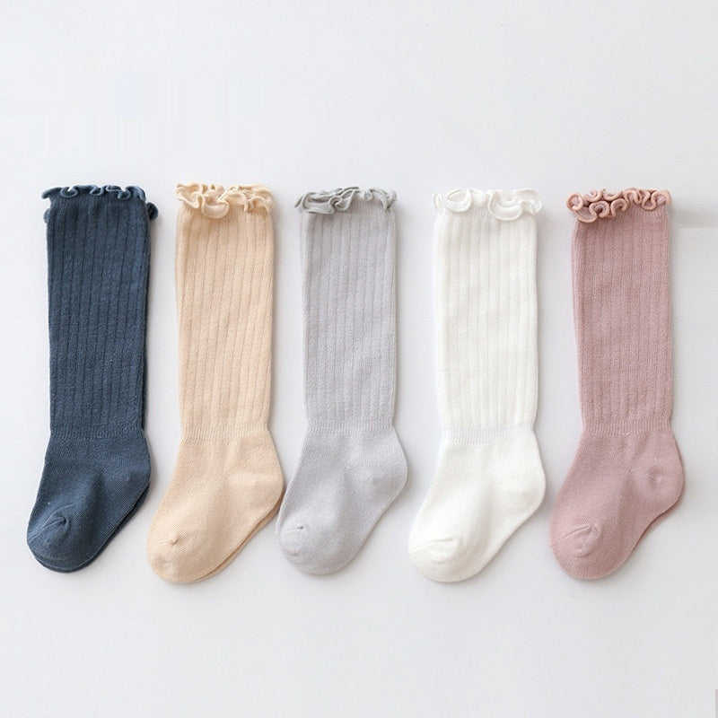 Children's Wooden Ear Over The Knee Mid-calf Length And Knee High Socks - X2-Shopping