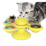 Cat Rotating Windmill Multi-Function Toys Itch Scratching Device Teeth Shining Toy - X2-Shopping
