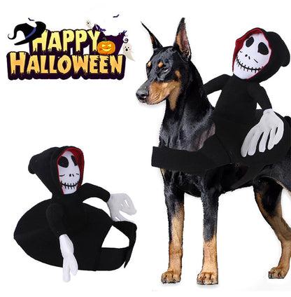 NEW Funny Pet Halloween Costume Halloween Pet Decoration Dress Up Pet Cosplay Costume Halloween Pet Clothes Spider Pumpkin Vest - X2-Shopping