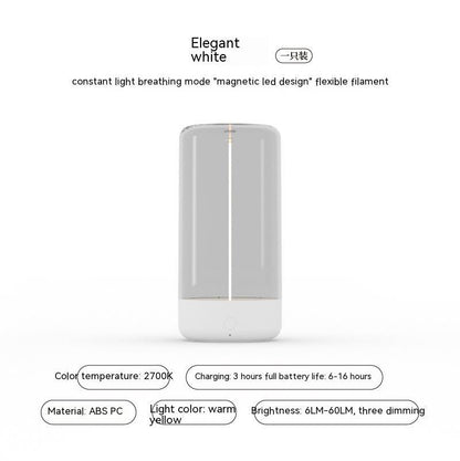 Neues wiederaufladbares, tragbares LED-Campinglicht vom Typ C mit hoher Transparenz und tropfenfestem, kreativem Atmosphärenlicht