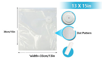 Commercial White Plastic Air Valve Compression Bag