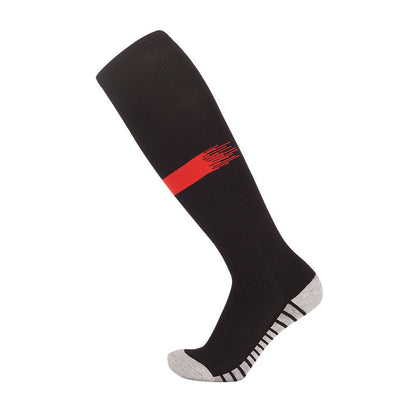 Lange, verdickte Fußballsocken für Herren, Handtuchunterseite, Trainingssport