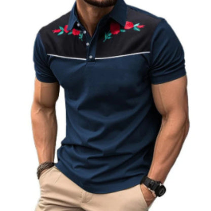 Summer Men's Short Sleeve Polo Shirt