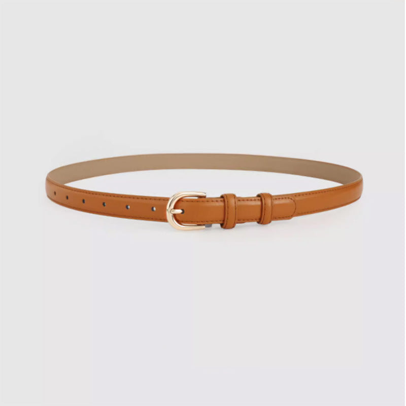 Super Easy To Match Soft Leather Belt Simple And Advanced - X2-Shopping