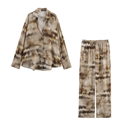Tie-dye Shirt Pants Suit - X2-Shopping