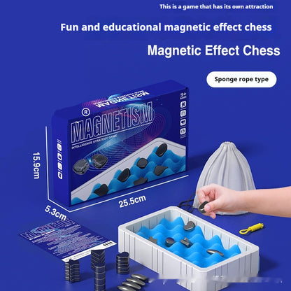 Magnetische Wirkung Doppel Brettspiel Logik Denken Training Spielzeug Freizeit Magnetische Saug Schlacht Schach