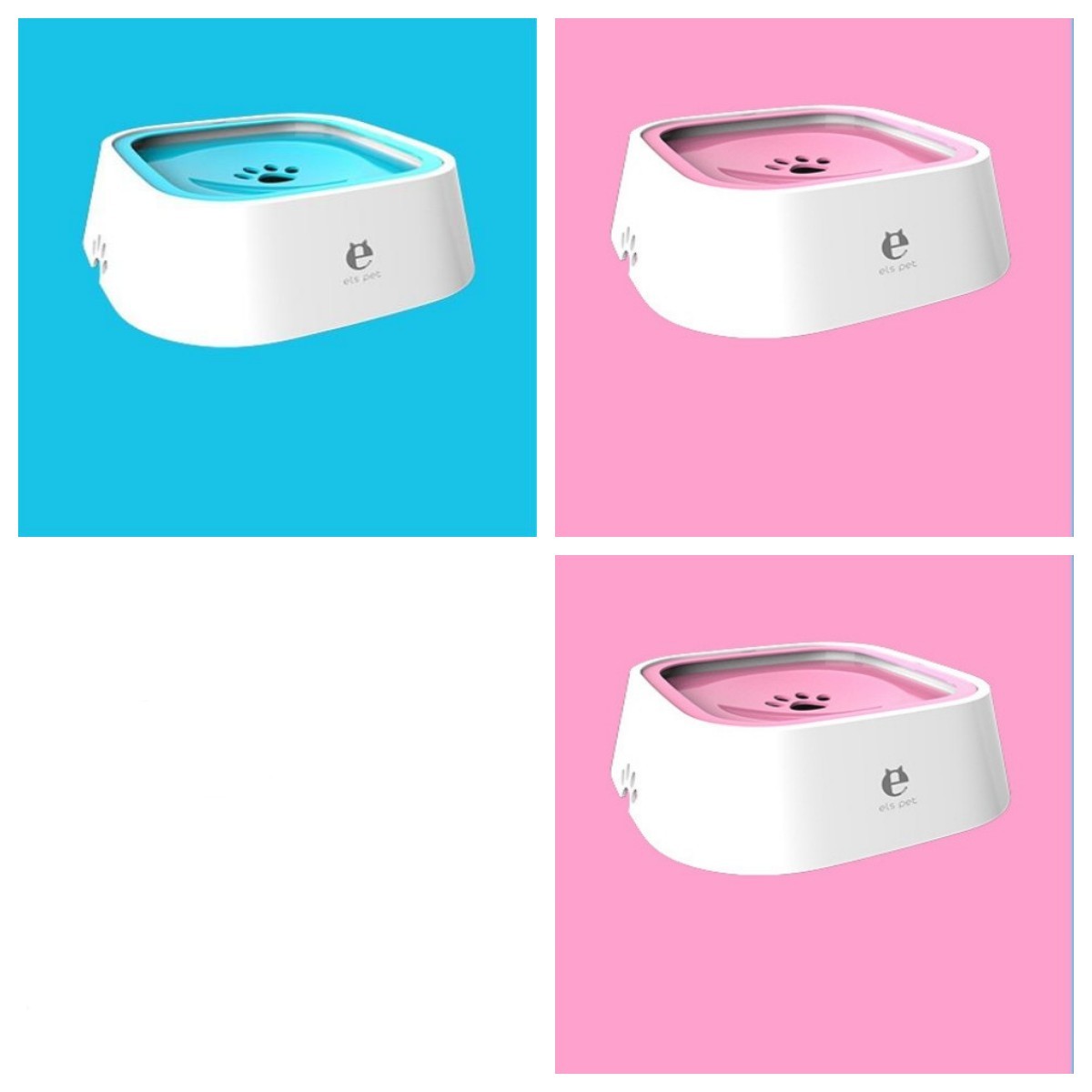 1.5L Cat Dog Water Bowl Carried Floating Bowl Anti-Overflow Slow Water Feeder Dispenser Pet Fountain ABS&PP Dog Supplies - X2-Shopping