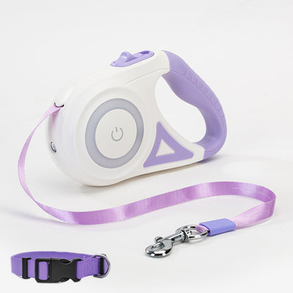 Dog Leash Retractable Leash And Dog Collar Spotlight Automatic Pet Dog Cat Traction Rope For Small Medium Dogs Pet Product - X2-Shopping