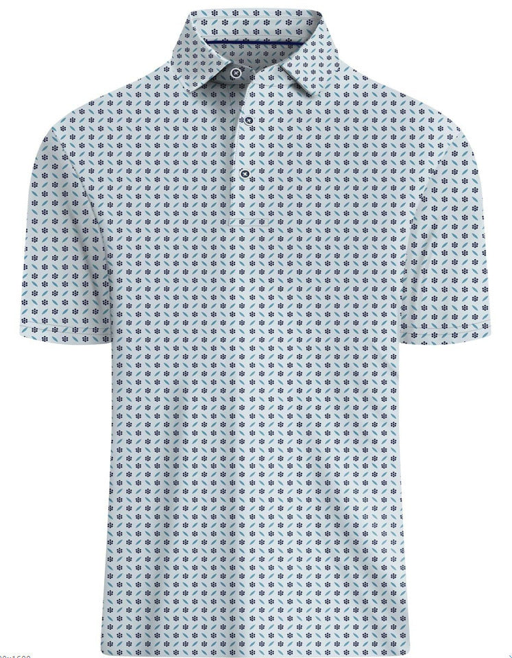 3D Printing European And American Men's Short Sleeve