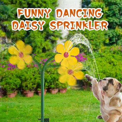 Gartensprinkler Kunststoffsprinkler Sonnenblumensprinkler Gartenarbeitsgerät Einstellbare Sprinkler und Gartenschläuche