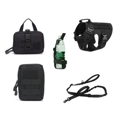 Tactical Dog Harness Pet German Shepherd K9 Training Vest Dog Harness And Leash Set For All Breeds Dogs - X2-Shopping