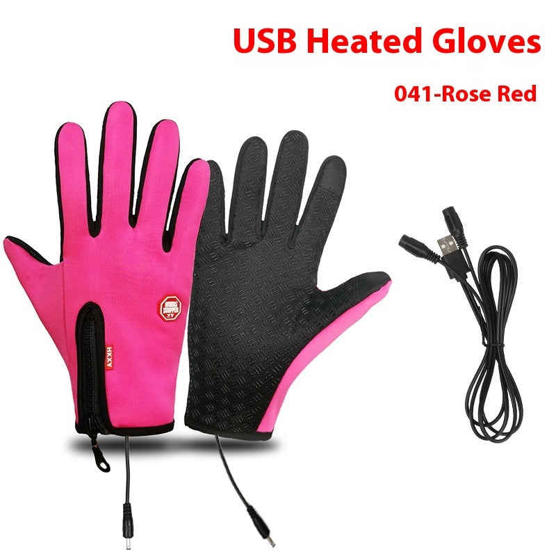USB Elektrische Heizung Heizung Handschuhe Winter Im Freien Sport Skifahren Warme