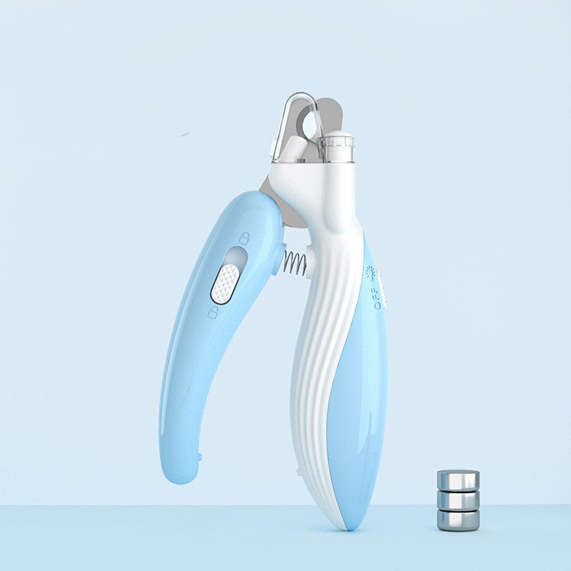 Pet Nail Clippers Dog Nail Clippers Cat Nail Clippers LED Electric Nail Grinder Pet Supplies LED Light Pet Nail Clippers - X2-Shopping