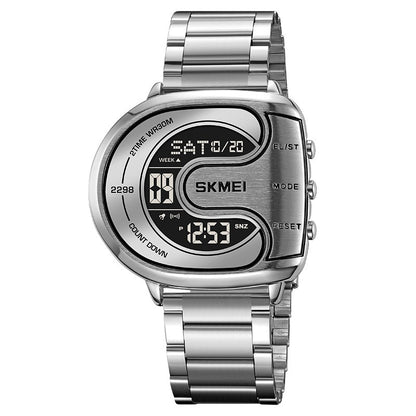 U-shaped Dial Creative Men's Multifunctional Waterproof Electronic Watch