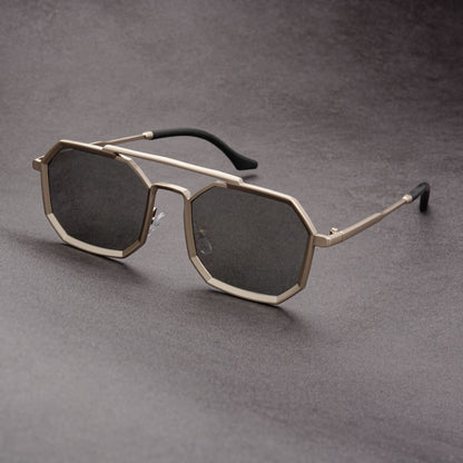 European And American Saibo Future Punk Double Beam Sunglasses