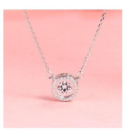 S925 Silber Pulsierende Herz Smart Sterling Silber Halskette Für Frauen