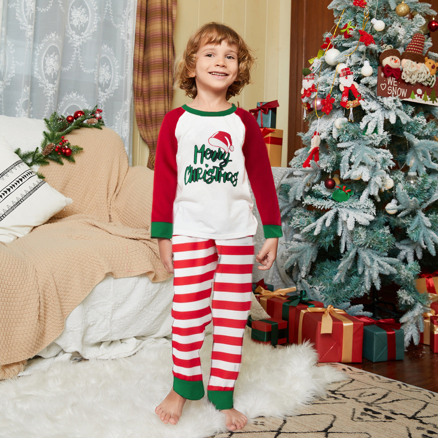 Clothes For The Whole Family A Family Of Four Stripes Christmas Suit - X2-Shopping