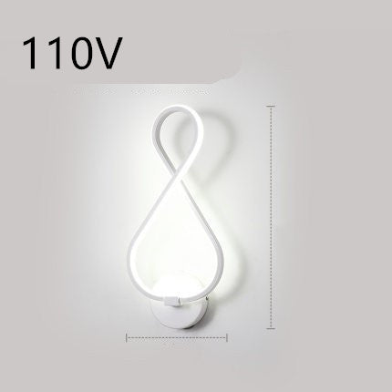 Led wand lampe nordic minimalistischen schlafzimmer nacht lampe