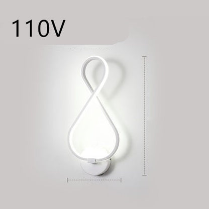 Led wand lampe nordic minimalistischen schlafzimmer nacht lampe