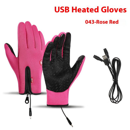 USB Elektrische Heizung Heizung Handschuhe Winter Im Freien Sport Skifahren Warme