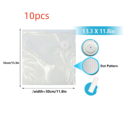 Commercial White Plastic Air Valve Compression Bag