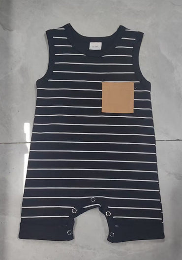 Baby Striped Sleeveless Leotard