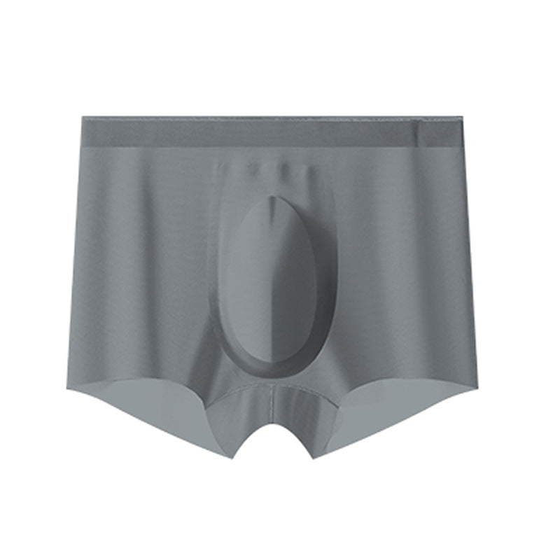 Sommer Erfrischende Atmungsaktive Herren Ice Silk Unterwäsche Nahtlose Ultradünne Boxershorts