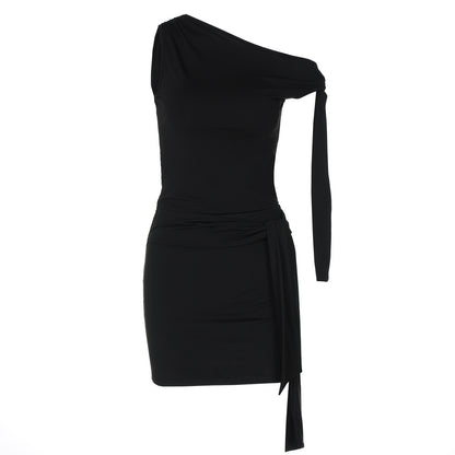 Women's Fashion Diagonal Collar Lace Up Slim Fit Suit