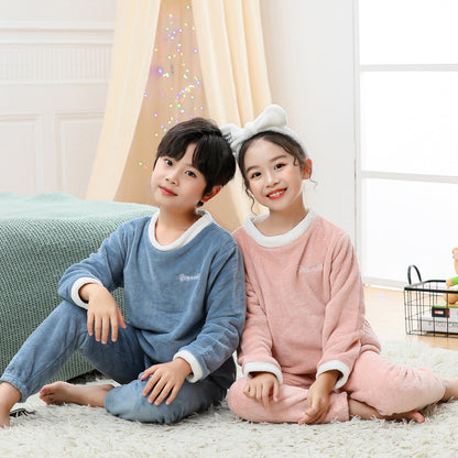 Children's Suits Autumn And Winter Velvet Men And Women - X2-Shopping