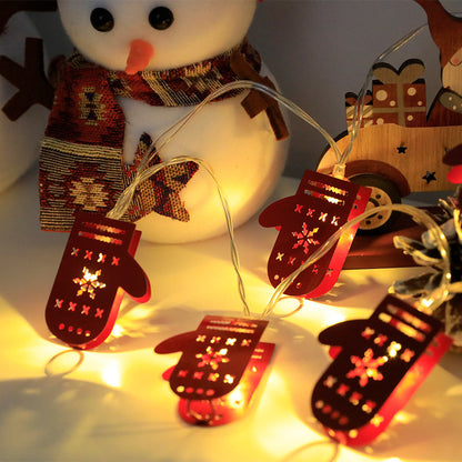 سلسلة أضواء LED لعيد الميلاد، سانتا كلوز، رجل الثلج، زينة عيد الميلاد، سلسلة أضواء، زينة عيد الميلاد، هدية رأس السنة الجديدة