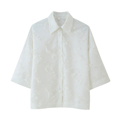 European And American Large Profile Tassel Shirt Top Tassel A- Line Skirt