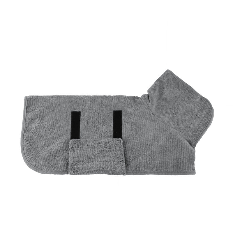 Absorbent Pet Bathrobe With Waist-wrapped Microfiber - X2-Shopping