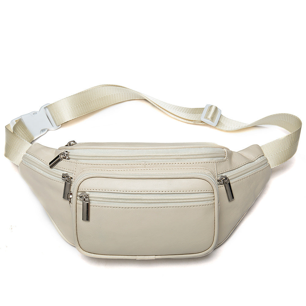 Retro Casual Herren Leder Gürteltasche