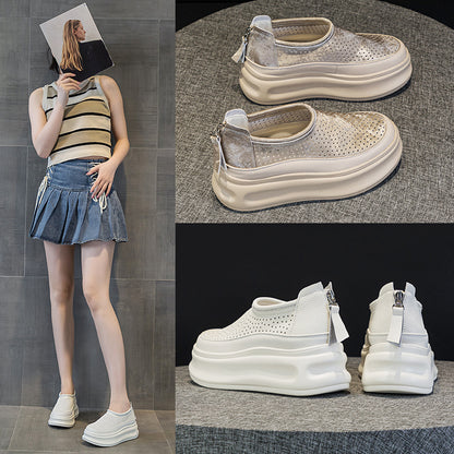 Women's Platform Sneakers Spring And Summer All-match Hollow Out