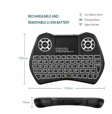Mini Wireless Keyboard Flying Mouse Keyboard Unterstützt mehrsprachige Tastatur