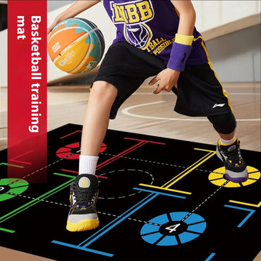 Basketball-Trainingsmatte für den Innenbereich, Schrittpositionierung, Schrittpunktkontrolle, Ball-Schrittmatte, Ballkontrolltraining für den Innenbereich, Dribbling-Übung, Verdickung