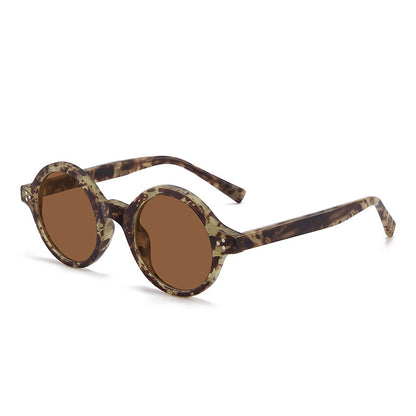 European And American Vintage Round Frame Polarized Sunglasses - X2-Shopping
