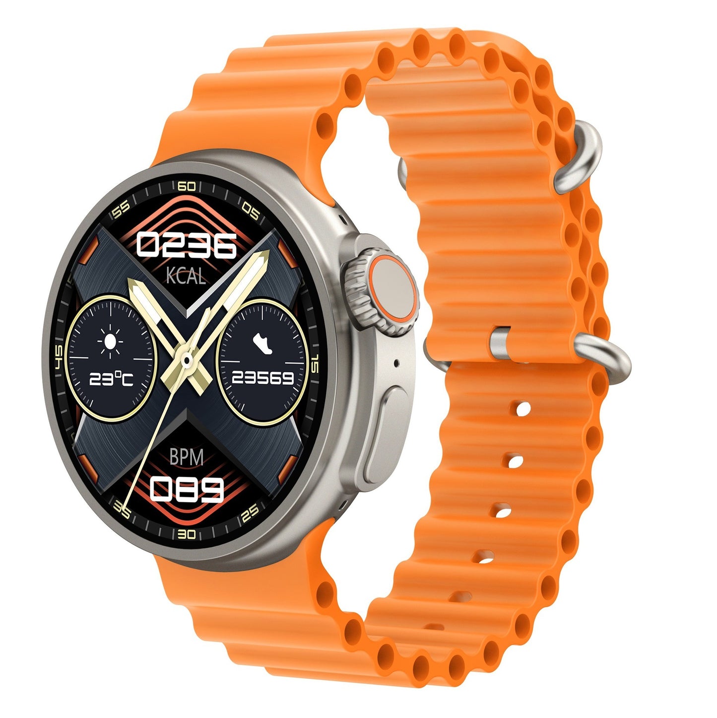 Neue K9 Smart Watch 1.39 Runder Bildschirm-Encoder True Screw Clip Kabelloses Laden NFC Offline- und Zahlungsfunktion