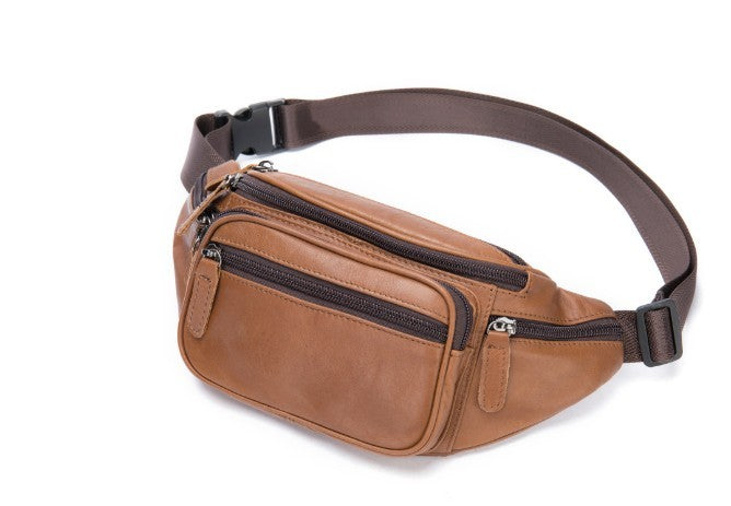 Retro Casual Herren Leder Gürteltasche