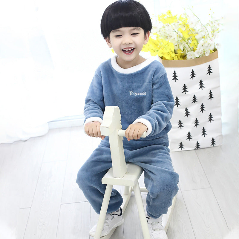 Children's Suits Autumn And Winter Velvet Men And Women - X2-Shopping