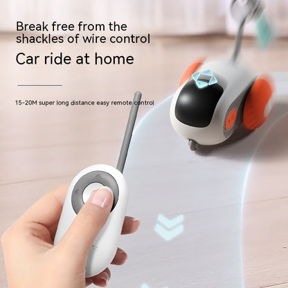 Remote Control Interactive Cat Car Toy USB Charging Chasing Automatic Self-moving Remote Smart Control Car Interactive Cat Toy Pet Products - X2-Shopping