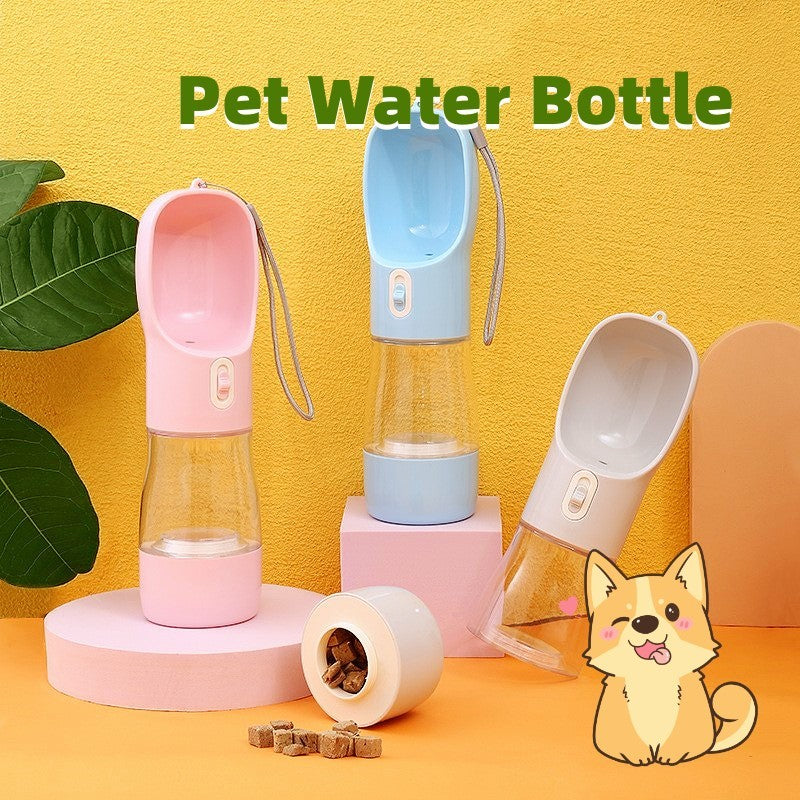 Pet Dog Water Bottle Feeder Bowl Portable Water Food Bottle Pets Outdoor Travel Drinking Dog Bowls Water Bowl For Dogs - X2-Shopping