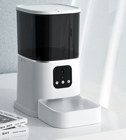 Pet Automatic Feeder Large Capacity Smart Voice Recorder APP Control Timer Feeding Cat Dog Food Dispenser With WiFi Pet Bowl - X2-Shopping